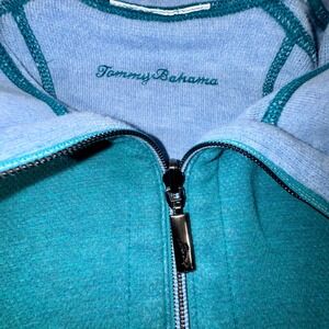 Tommy Bahama Pullover 1/4 Zip Long Sleeve Casual Top‎ Sz M Summer Vacation Ready